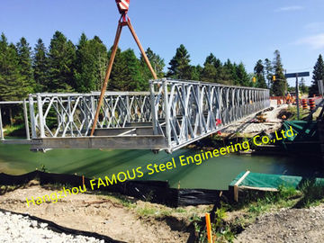 Porcelana Puente modular portátil de acero modificado para requisitos particulares del acero estructural del puente de Bailey proveedor