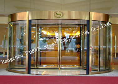 Porcelana Puertas de cristal eléctricas modernas de la fachada de Revoling para el pasillo del hotel o del centro comercial proveedor