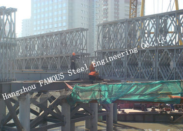 Porcelana Tipo puente de la cubierta de la fila del doble HD200 de Bailey de acero modular que alza la instalación en sitio proveedor