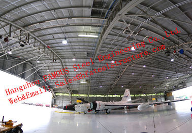 Porcelana Hangar prefabricado aislado prenda impermeable de los aviones de la estructura de acero para el uso privado proveedor