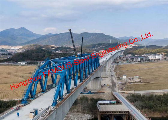 Porcelana El braguero de acero curvado de la secuencia atiesó el puente ferroviario de alta velocidad de la estructura continua del haz proveedor