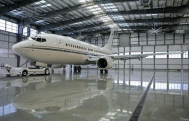 Porcelana Hangar impermeable galvanizado, de pintura eléctrico del aeroplano del metal de los edificios aflautados del braguero proveedor