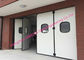 Los paneles multi de aluminio de las puertas de acordeón del sello articularon las puertas industriales del garaje que doblaban para Warehouse proveedor
