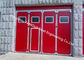Los paneles multi de aluminio de las puertas de acordeón del sello articularon las puertas industriales del garaje que doblaban para Warehouse proveedor