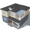 Casa prefabricada modular del chalet de la asamblea del terremoto de la prueba de la luz de acero del edificio rápido de la estructura proveedor