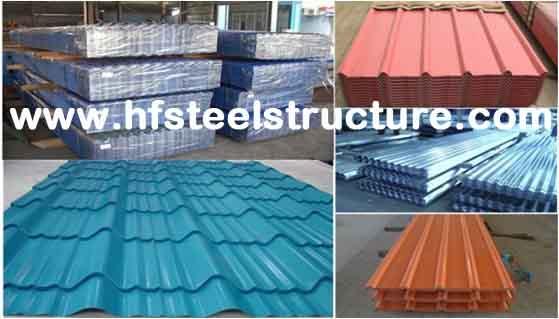 Hojas industriales ligeras de la techumbre del metal para el material de construcción 8