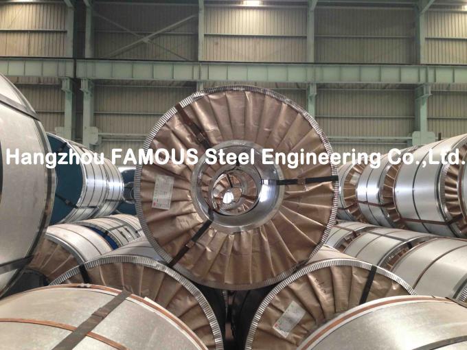 Bobina de acero galvanizada caliente ASTM 755 para la hoja de acero acanalada 5