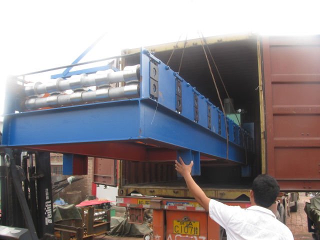 PLC Panasonic de la máquina de la formación de hoja de la techumbre de la cubierta de piso para la estructura de acero 4