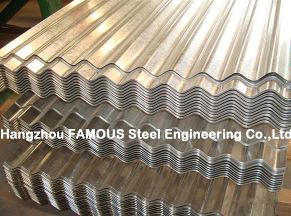 La techumbre revestida del metal del color cubre Customzied para la estructura de acero 0