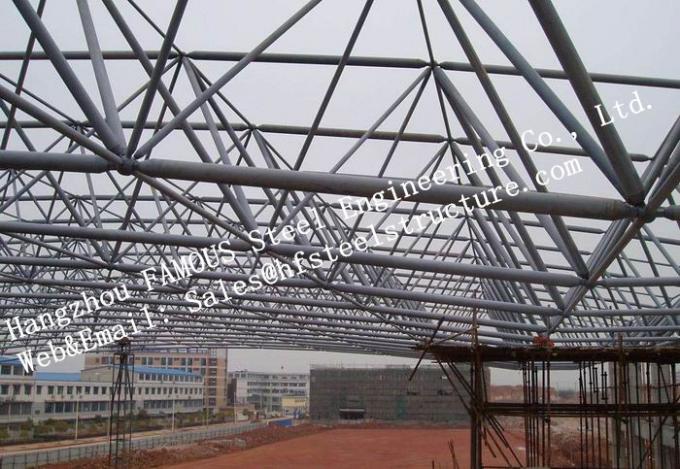 Construcción metálica de acero del metal de la fabricación de acero de varios pisos estructural industrial del edificio 0