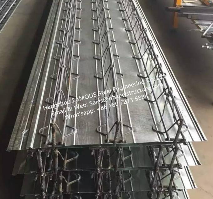 Cubierta de piso compuesta galvanizada del hormigón reforzado del sistema de la cubierta de piso 3