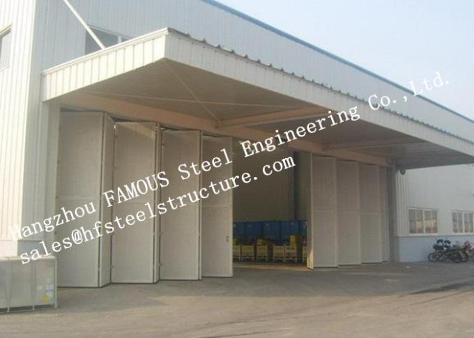 Puertas industriales estéticas que doblan para Warehouse, instalación simple del garaje de la aleación de aluminio 0