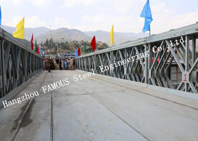 Puente de Bailey estructural de acero prefabricado del fabricante de acero del acero reforzado Q345 0