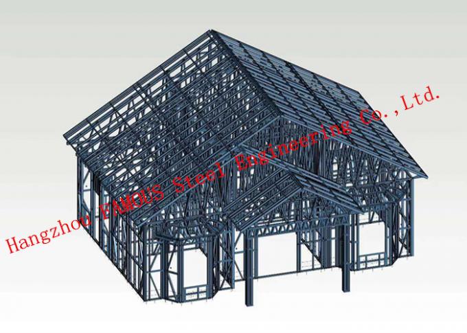La estructura de acero ligera pre dirigió el revestimiento prefabricado constructivo del chalet del apartamento de la casa 0
