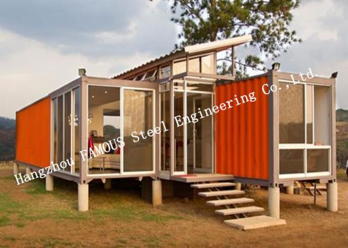 casa prefabricada aislada adornada instalación fácil modular del envase de los 20ft para vivir 0