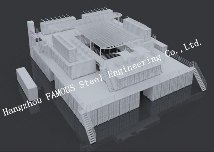 Casa prefabricada modular modificada para requisitos particulares del envase para la barra del centro comercial o de café 0