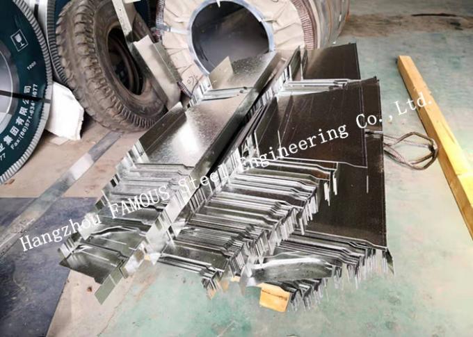 Hoja de acero galvanizada modificada para requisitos particulares Comflor del Decking 210 225 100 cubiertas de piso compuestas equivalentes del metal 0