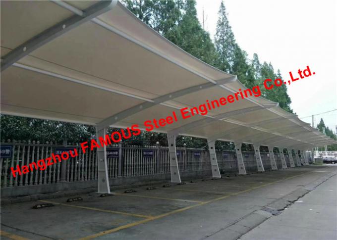 Carport estructural modificado para requisitos particulares del aparcamiento de la membrana ligera 0