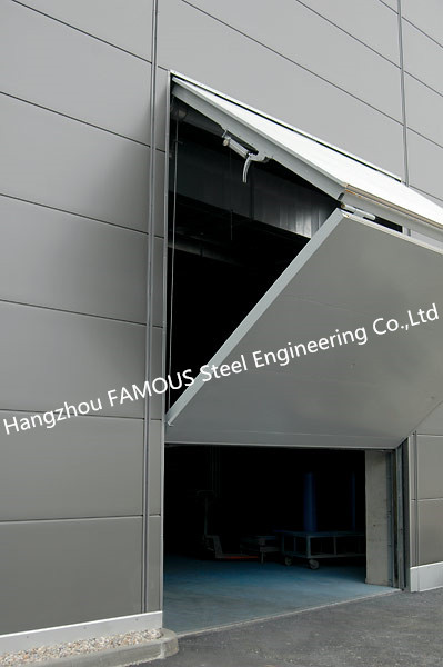 Puerta de alta velocidad industrial moderna ISO3834 horizontal y elevación remolinada al revés 6