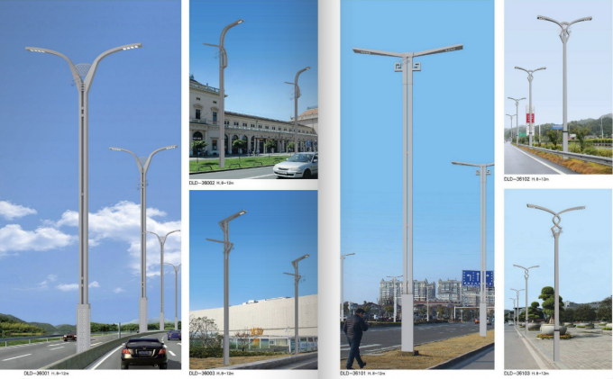 Postes y ayudas de acero de muestra del metal de iluminación poste de postes de luz de 10 pies 0