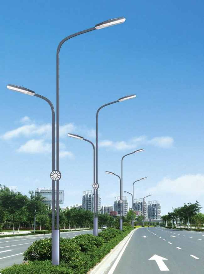 los 6M los 8M 10M el 12M el 14M Galvanized Steel Street poste ligero para la iluminación de la carretera 2