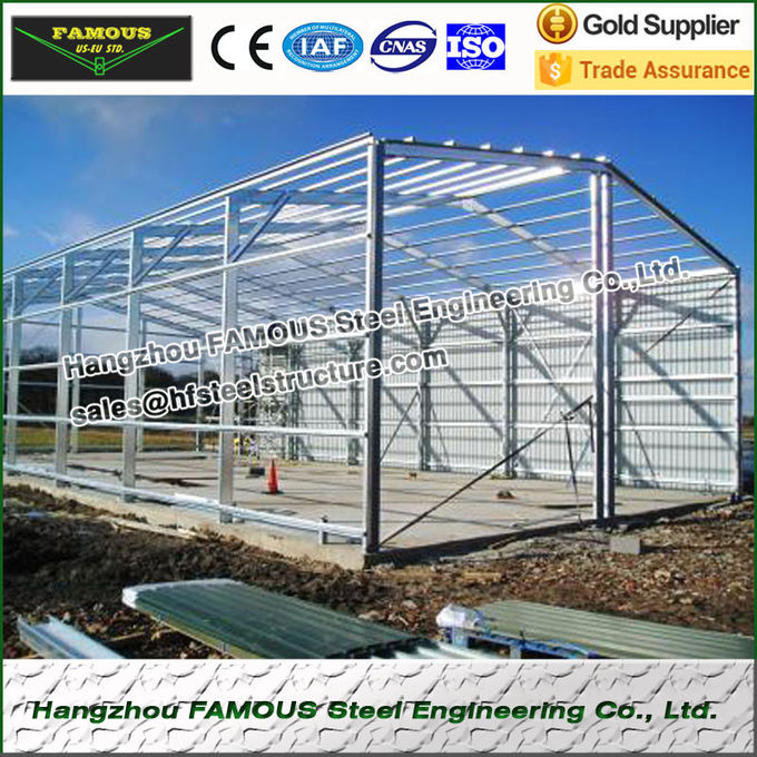 Vertientes de acero industriales prefabricadas del acero de los edificios y garaje de acero 0