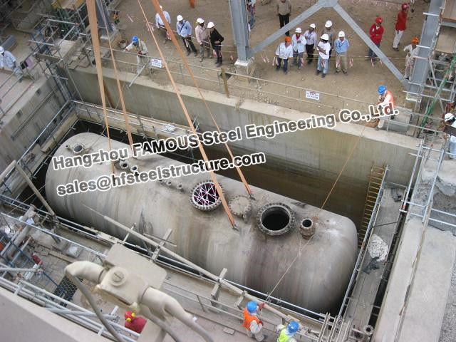 Equipo vertical industrial de acero del tanque de almacenamiento del recipiente del reactor de Galanized 0