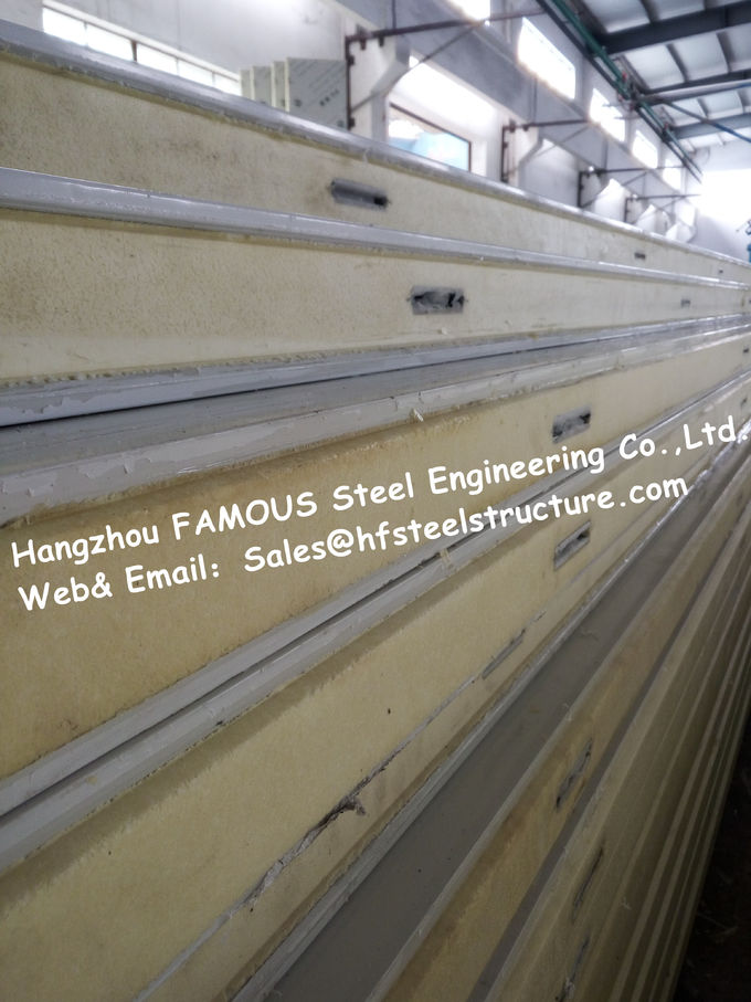 los paneles de bocadillo de la PU de 150m m 200m m/el panel del sitio del congelador con la junta del Camlock 0