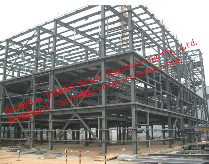 NZ COMO edificios de acero industriales de los diversos estándares para el edificio de acero enmarcado esqueleto estructural 0