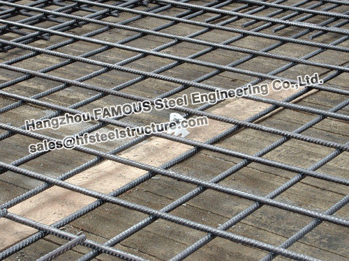 Bloques de cemento reforzados Contruct de refuerzo de acero acanalados cuadrados de la malla 0