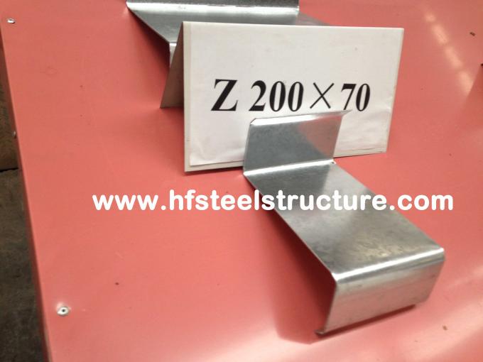 Correas de acero galvanizadas C del material de construcción del acero estructural y acero de la correa de Z 5