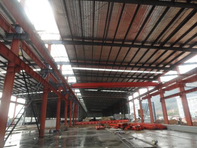 Edificio industrial de acero constructivo prefabricado y Pre-dirigido de Warehouse 1