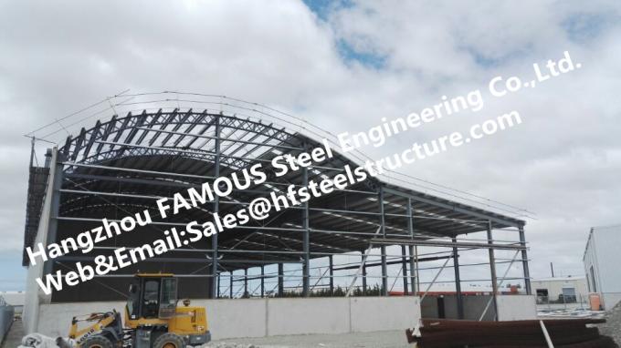 Edificios de marco de acero galvanizados metal, construcción fabricada de la estructura de acero 0