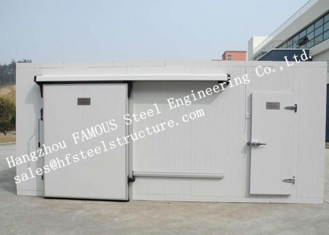 Los equipos de edificios de acero industriales modificados para requisitos particulares de la puerta deslizante del metal escogen la dirección para Warehouse 0