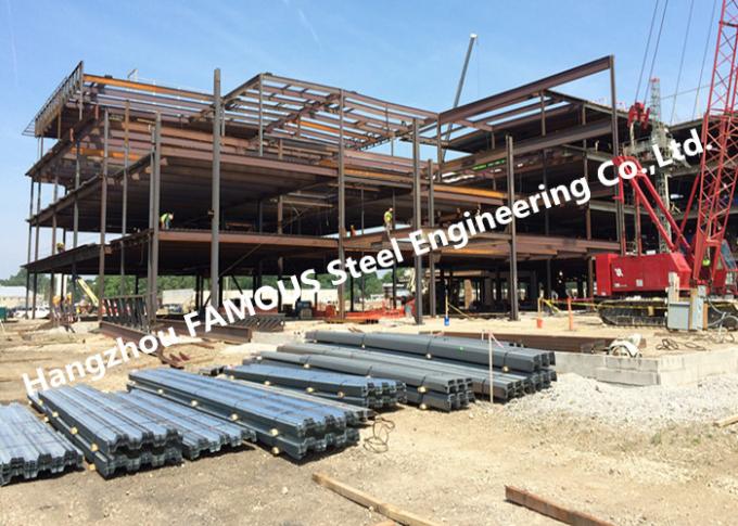 Edificio rápidamente montado estructural industrial prefabricado de las fabricaciones del acero para Warehouse 0