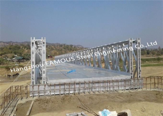 Tipo compacto estándar americano 100 puente de Bailey de acero prefabricado equivalente 0
