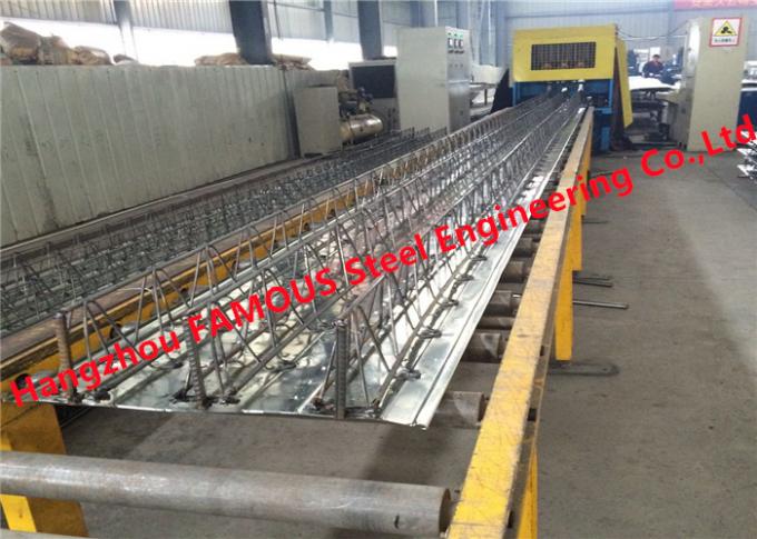 0.8 - la cubierta de piso acanalada del metal de 1.5m m reforzó la fabricación de la losa del braguero de la barra de acero 2