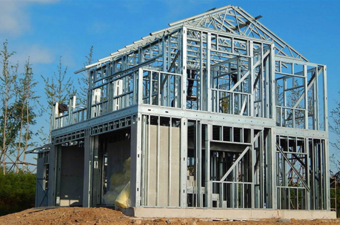 Construcción residencial de la casa de marco de acero del indicador de la luz de Q235b con como estándar de Nz 0