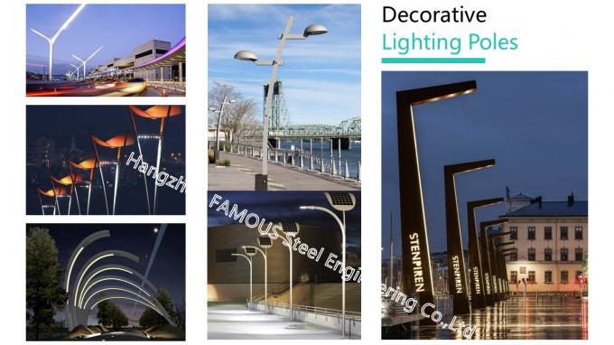 Polos de iluminación decorativos al aire libre EURO del parque y del patio trasero de la calle de los polos de iluminación 0
