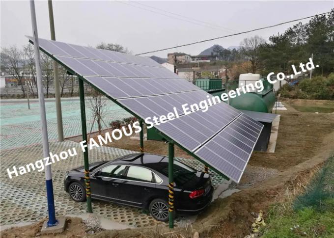 La estructura de la producción de energía anodizó los Carports solares de aluminio del picovoltio del panel fotovoltaico 0
