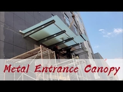 Canopy de vidrio metálico