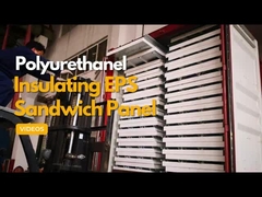 Hojas de techo de acero corrugado Hojas de techo de metal Panel de sándwich EPS PU Lana de roca