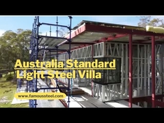 Casa modular Villa de acero ligero de lujo moderna prefabricada Guage ligero galvanizado